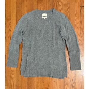 Cynthia Rowley 100% 2 Ply Cashmere Women's Gray Sweater- Long Sleeve- Size Large